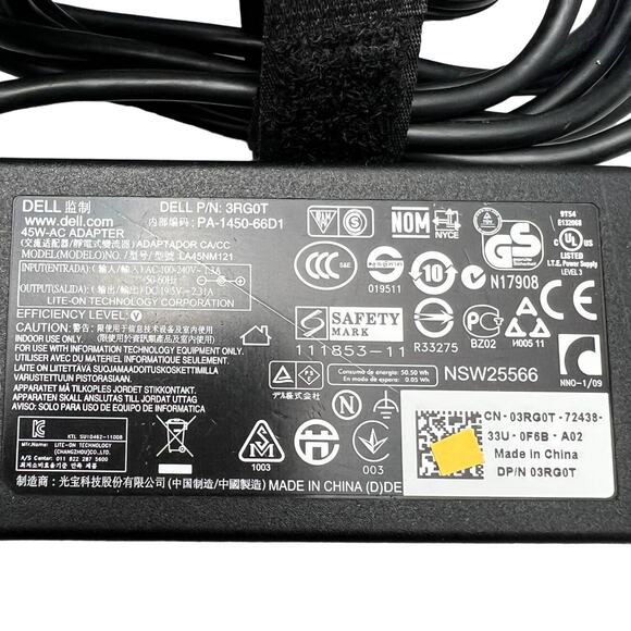 Dell 45W AC Adapter 3RG0T - Picture 3 of 4